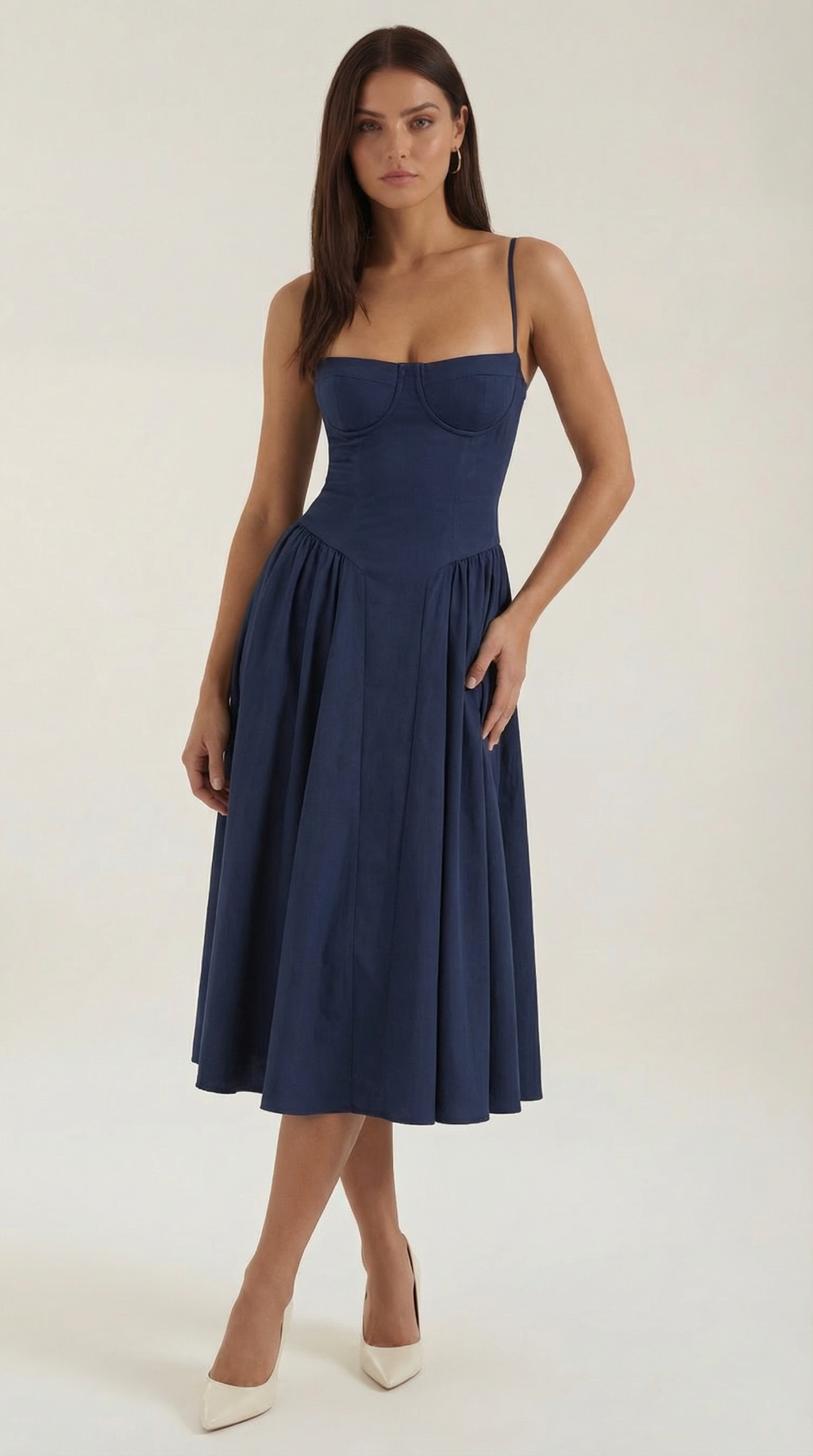 Elise | Corset Midi Dress