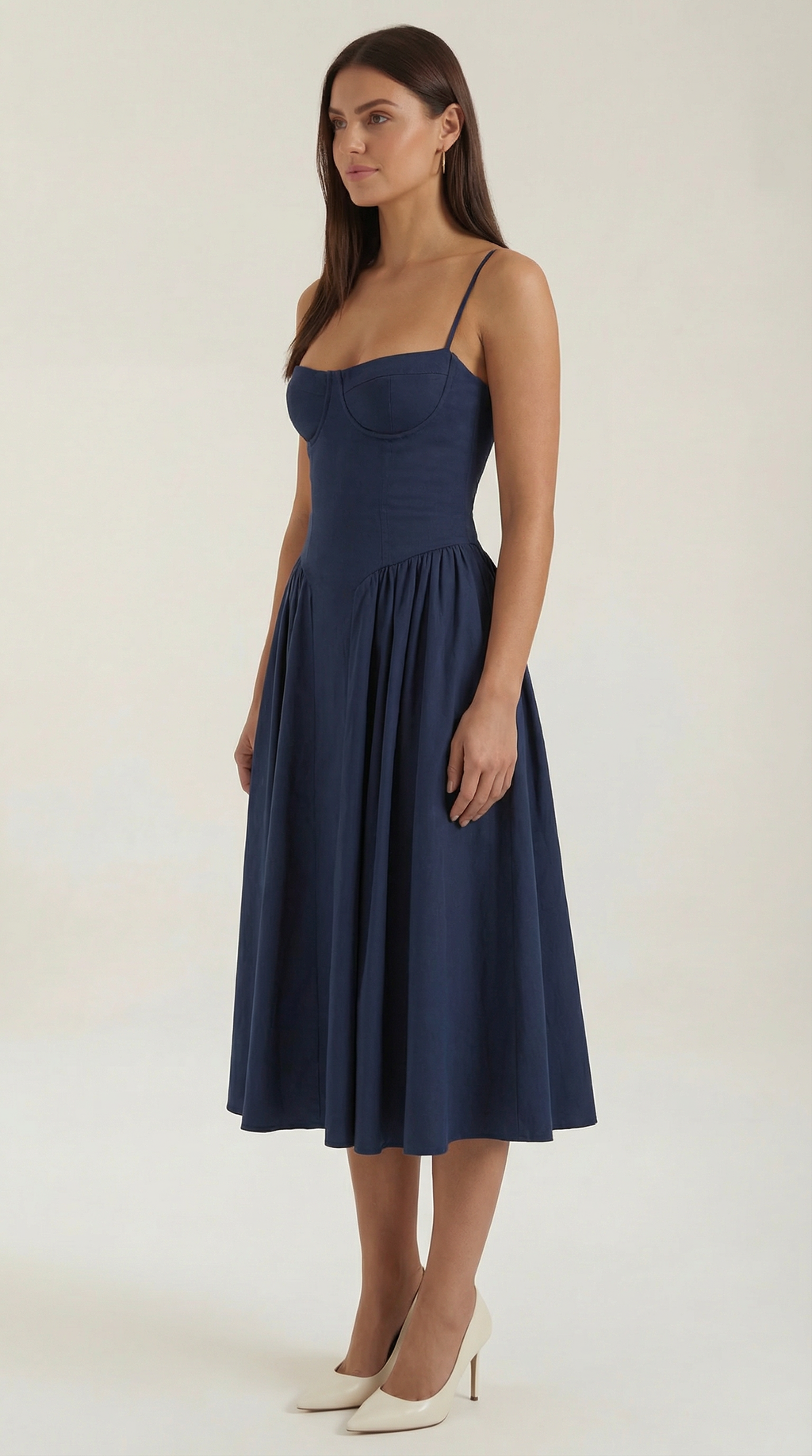 Elise | Corset Midi Dress