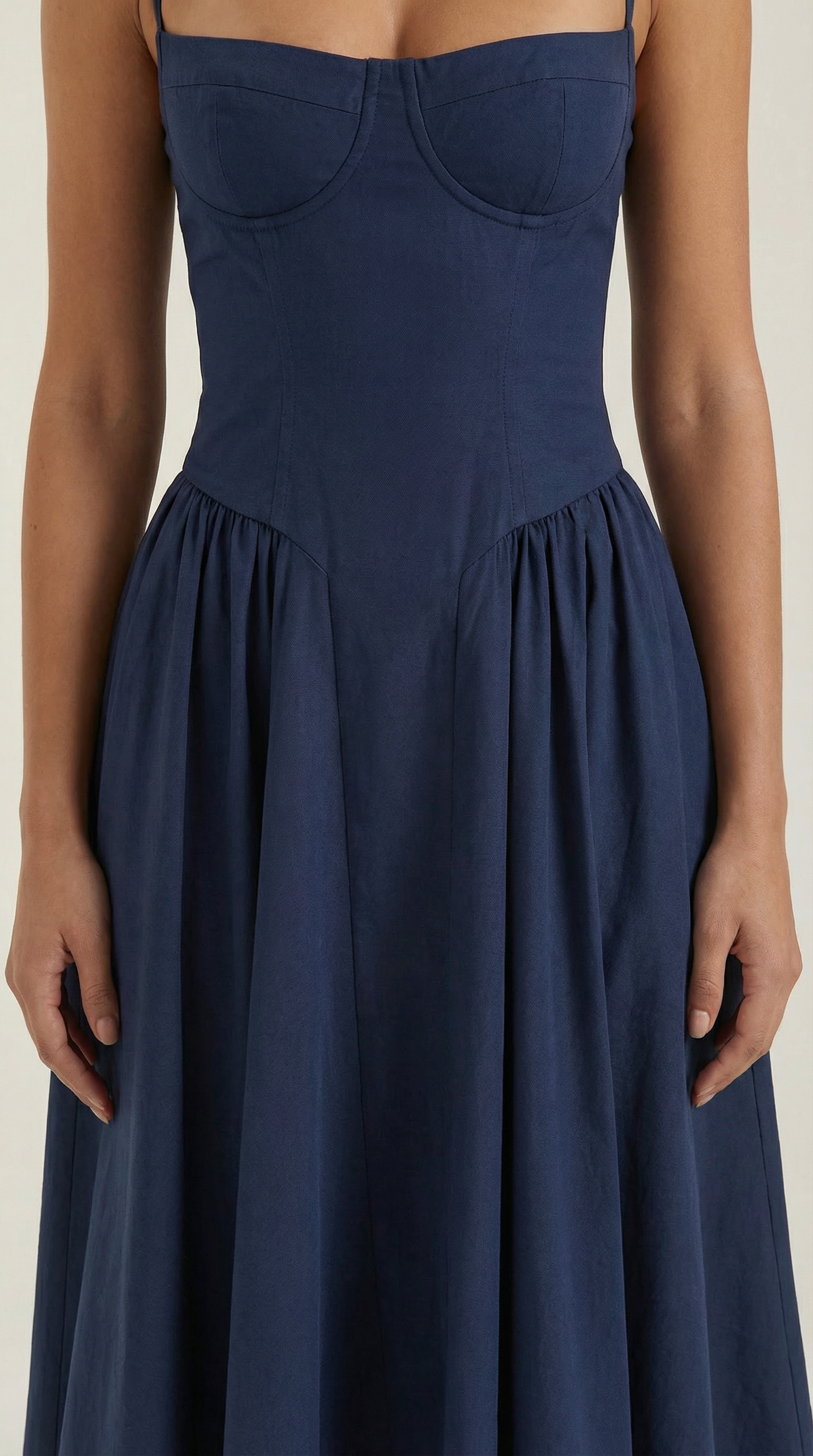 Elise | Corset Midi Dress