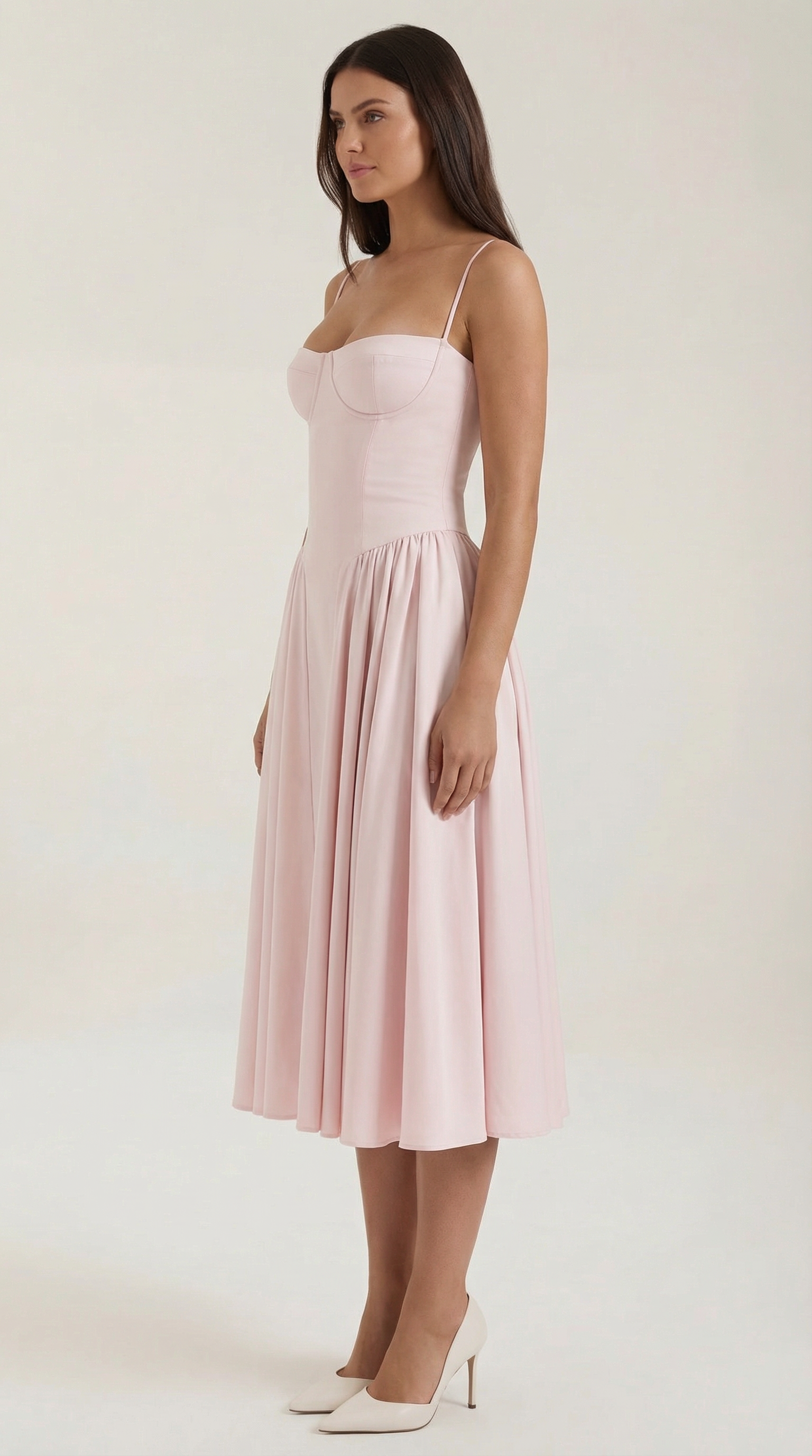Elise | Corset Midi Dress