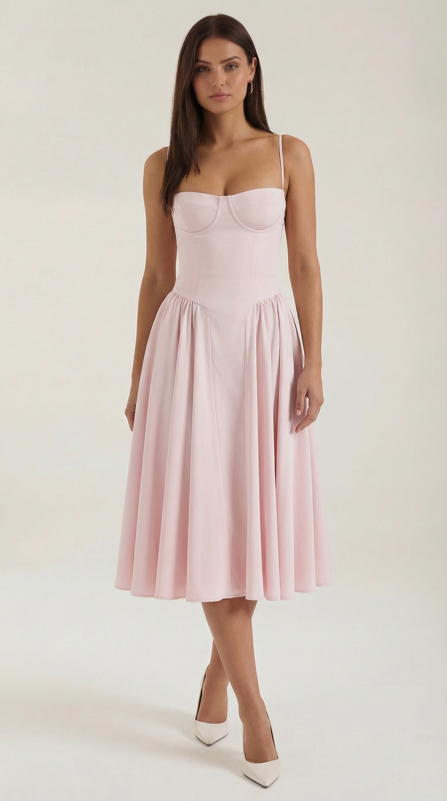 Elise | Corset Midi Dress