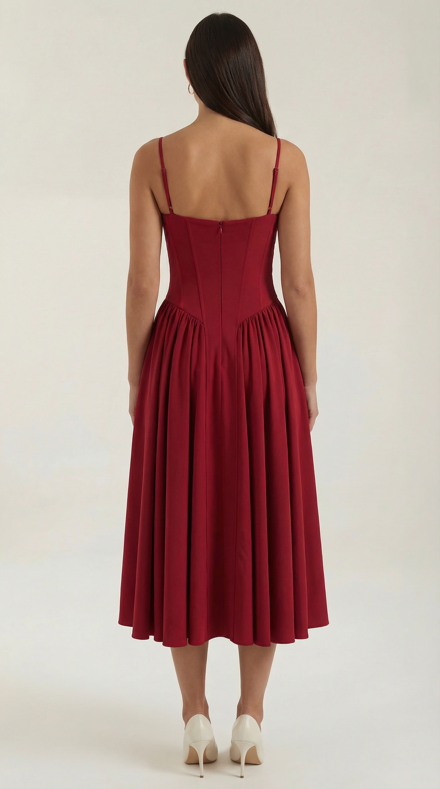 Elise | Corset Midi Dress