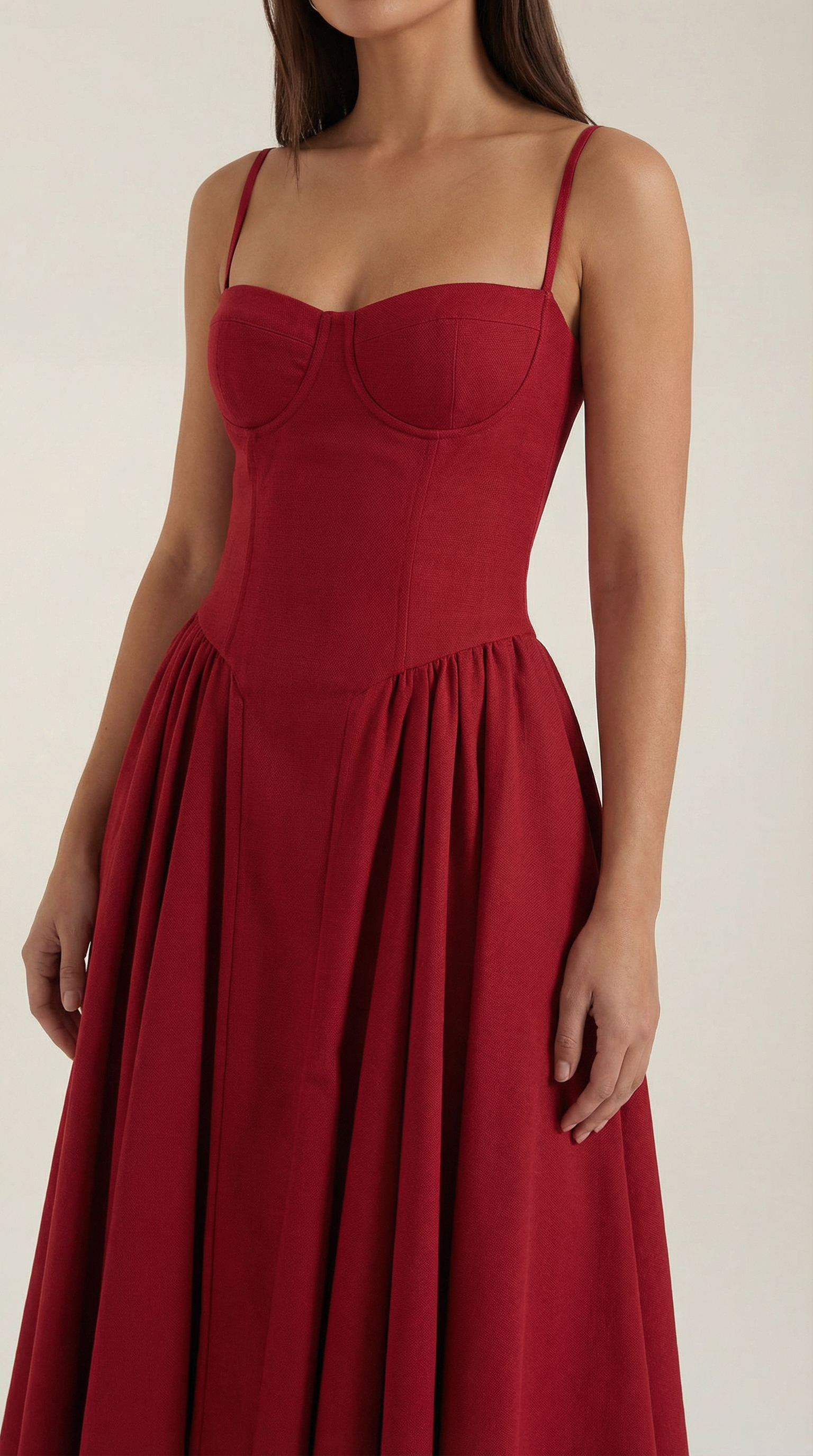Elise | Corset Midi Dress
