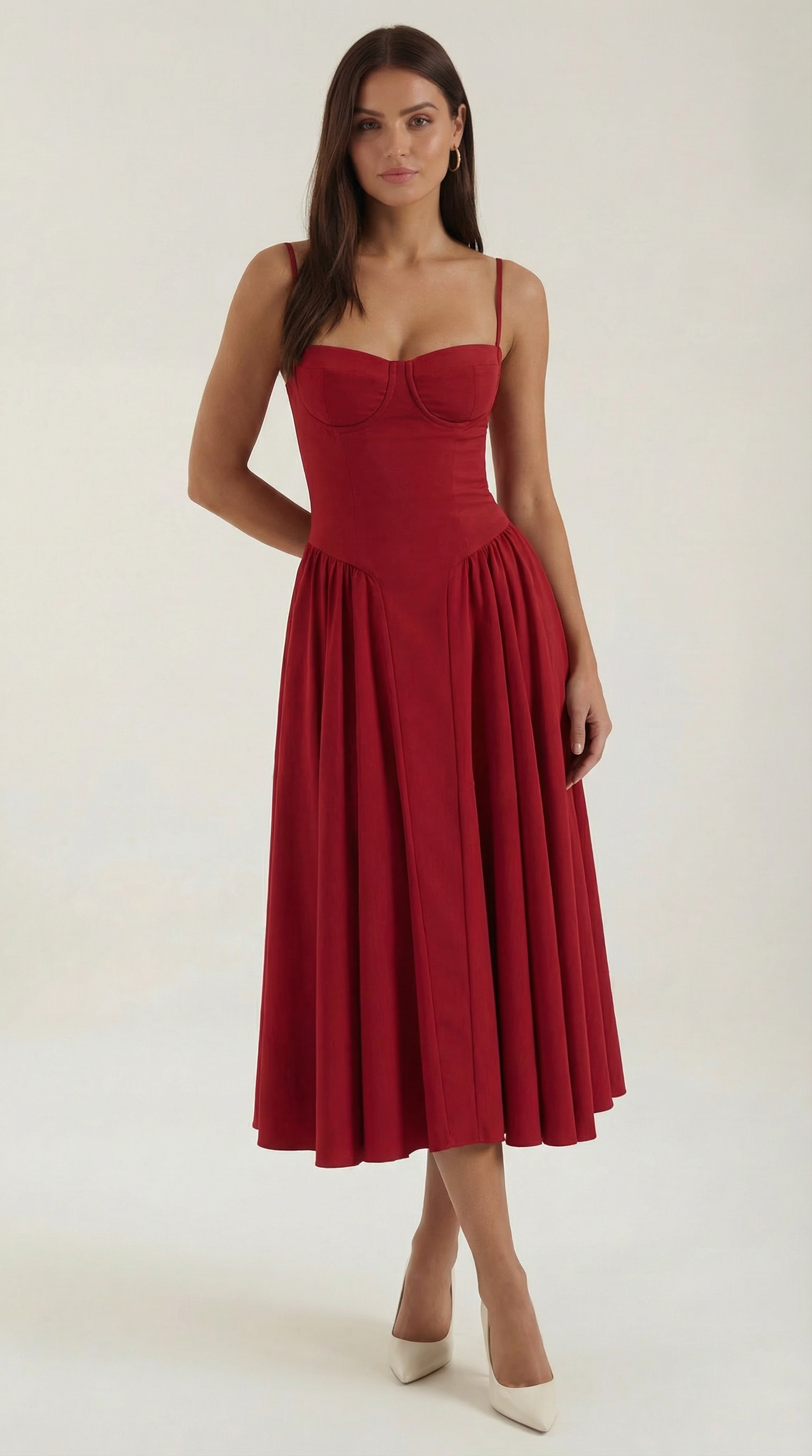 Elise | Corset Midi Dress