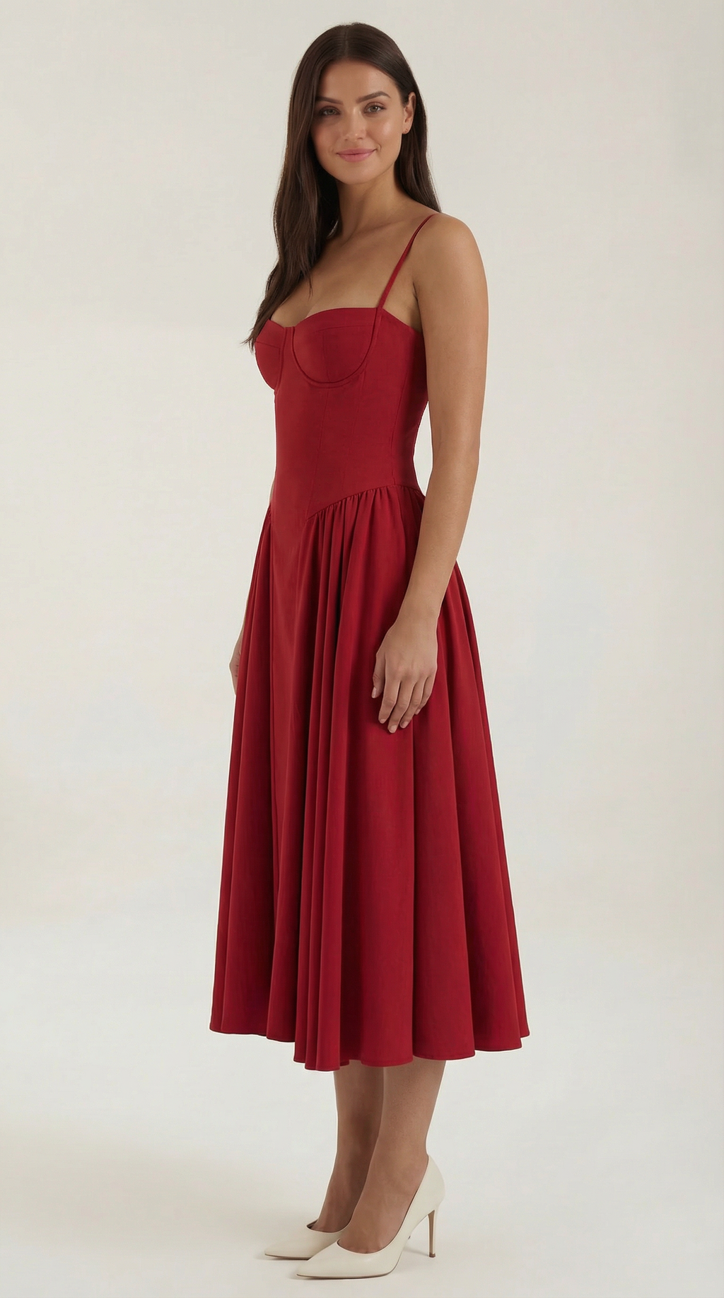 Elise | Corset Midi Dress