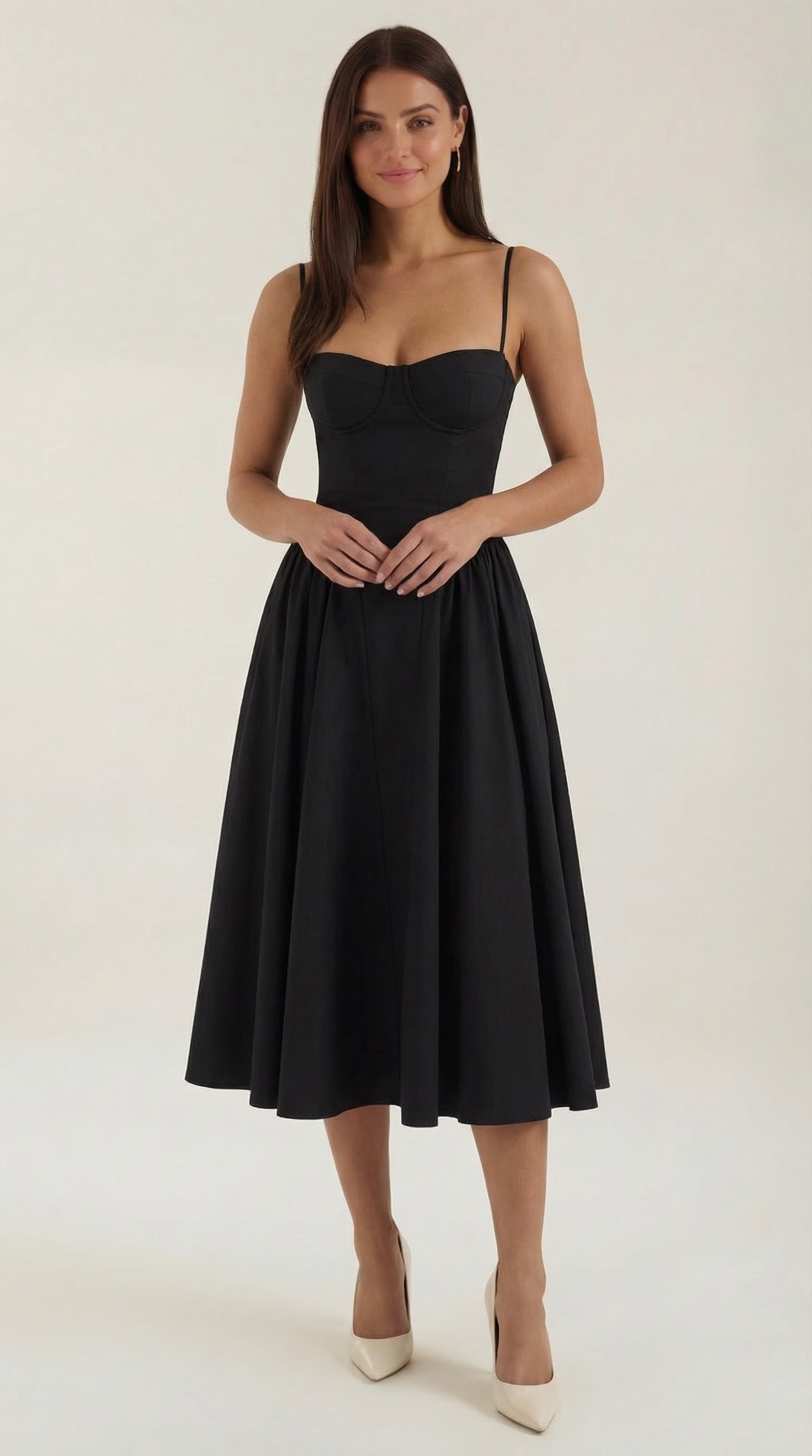 Elise | Corset Midi Dress