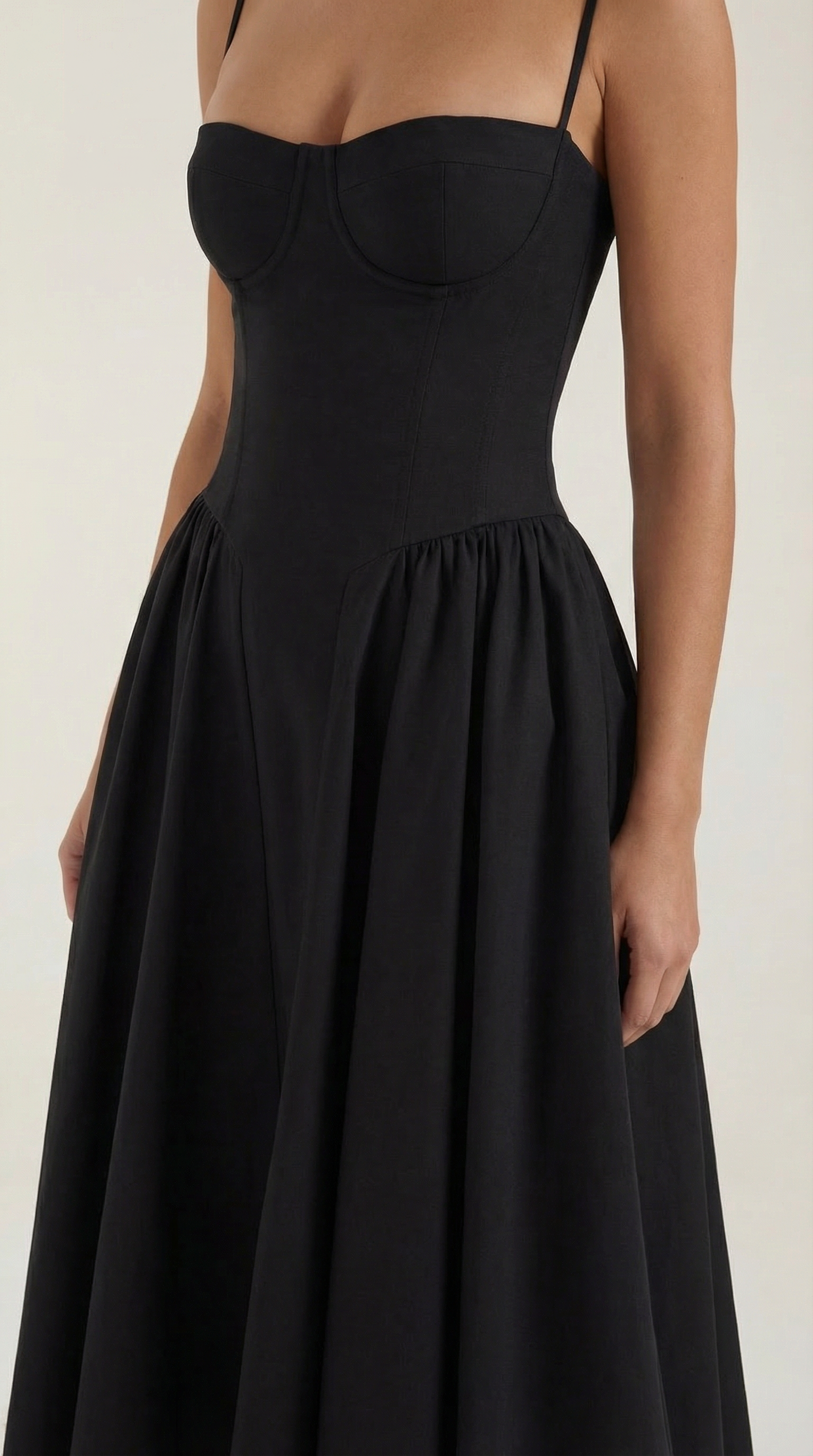 Elise | Corset Midi Dress