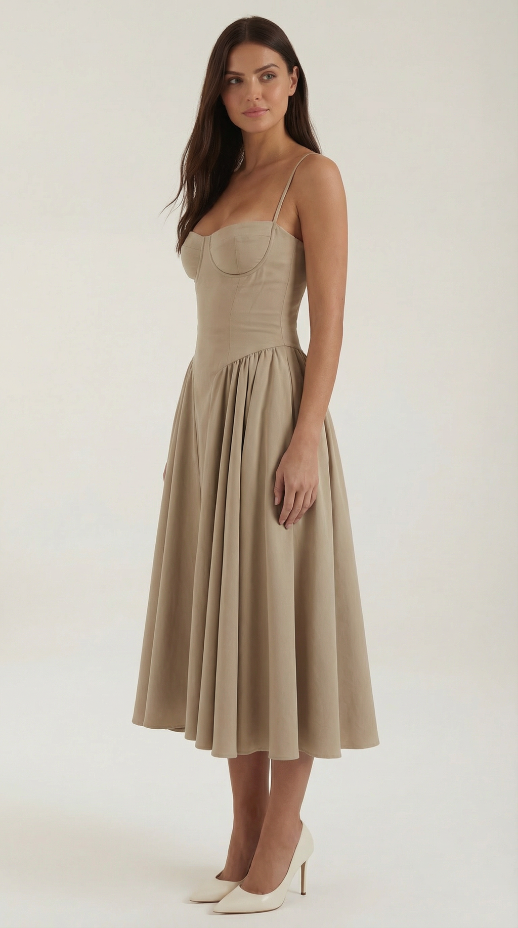 Elise | Corset Midi Dress