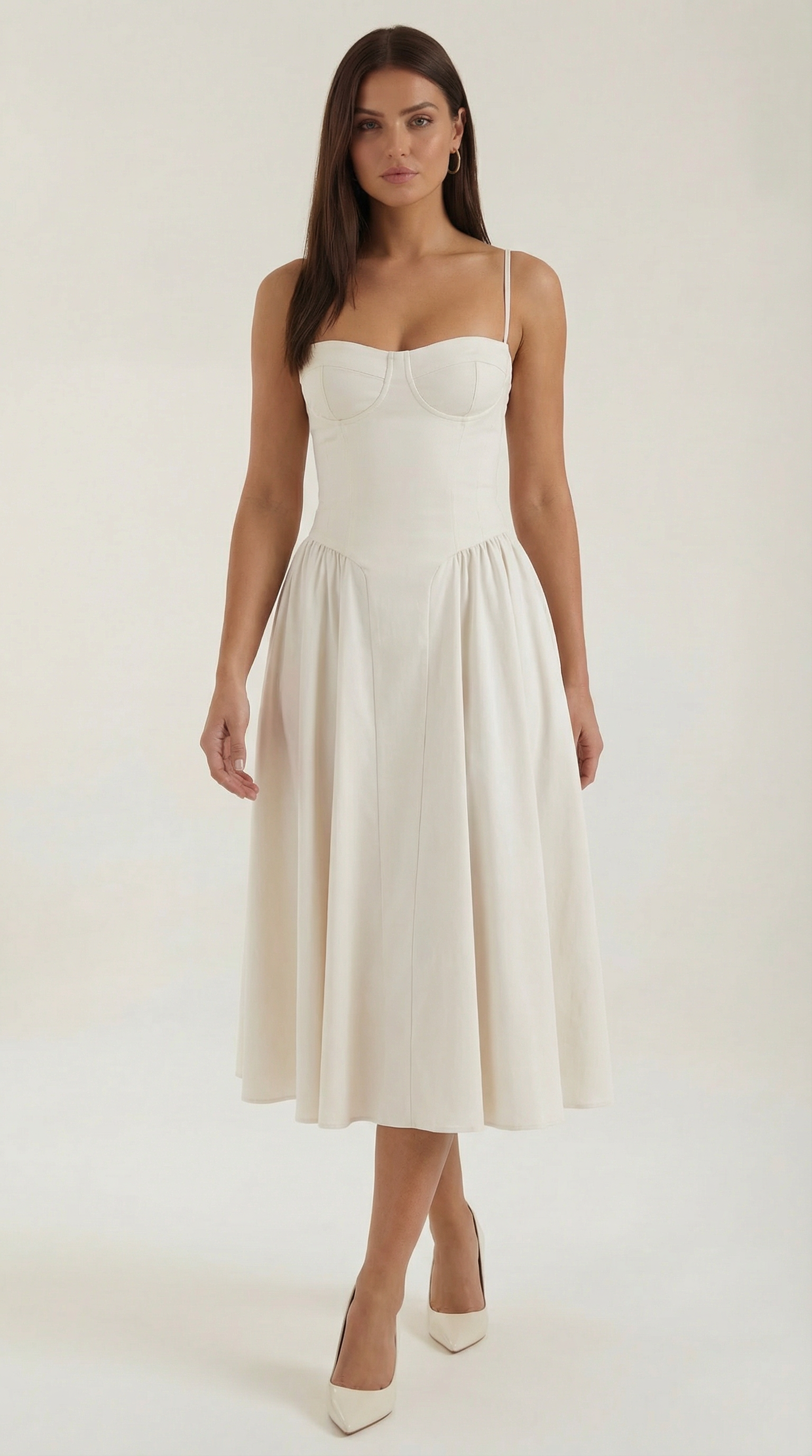 Elise | Corset Midi Dress