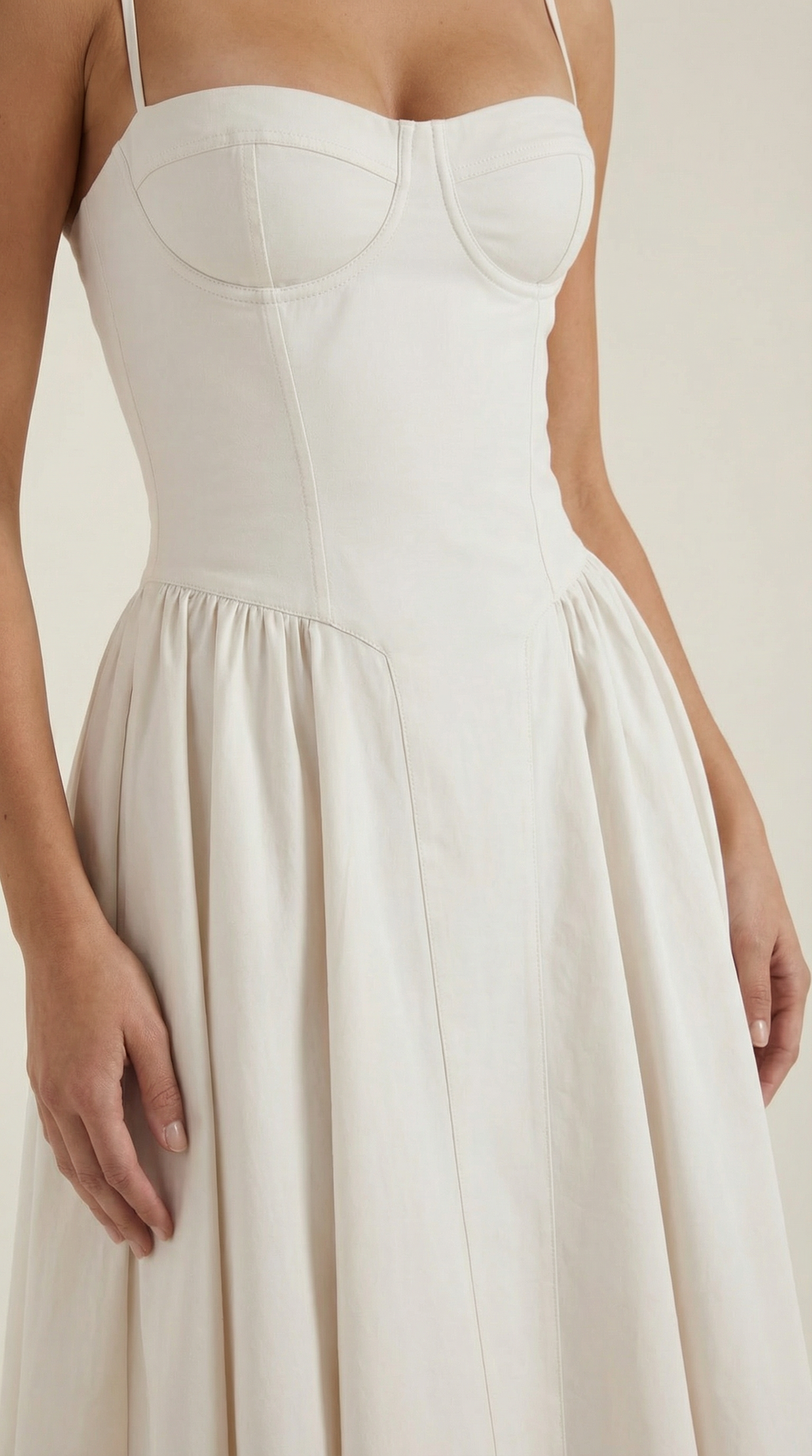Elise | Corset Midi Dress