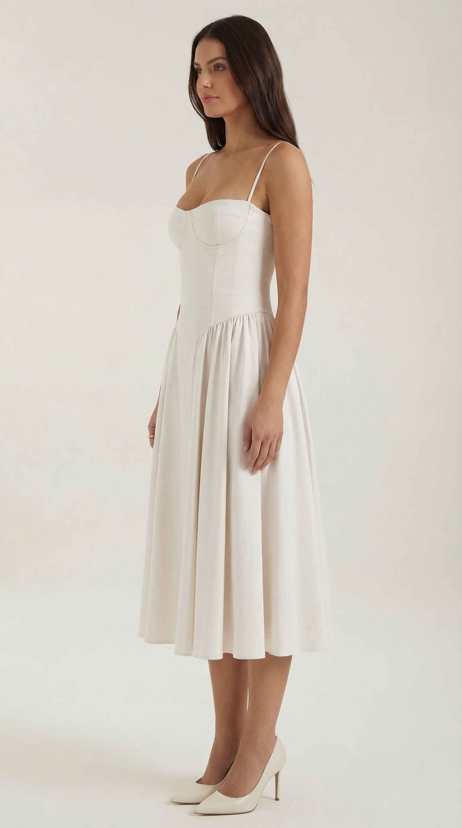 Elise | Corset Midi Dress