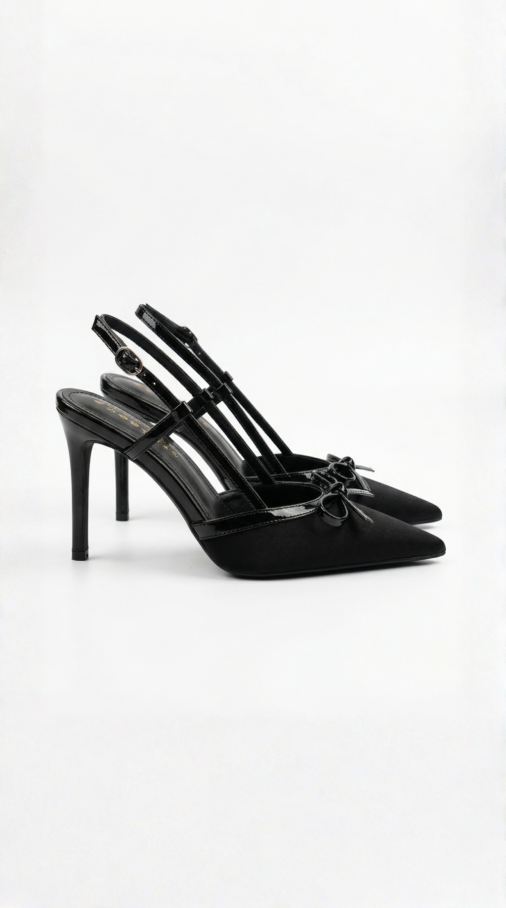 Rebecca satin bow pumps