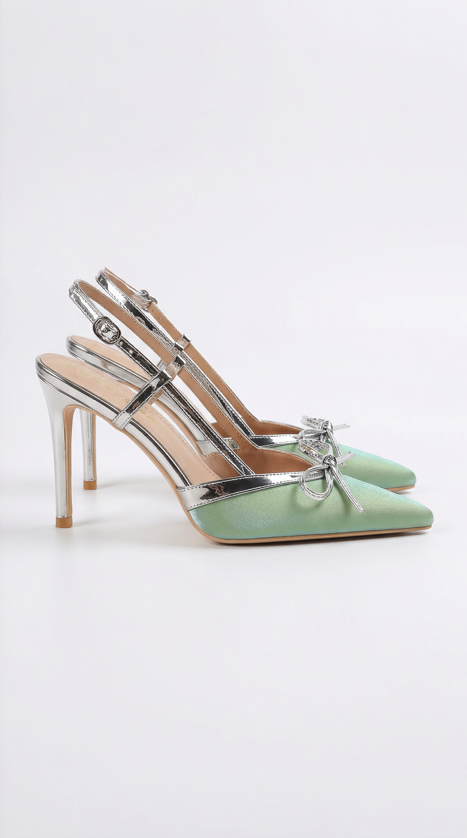 Rebecca satin bow pumps
