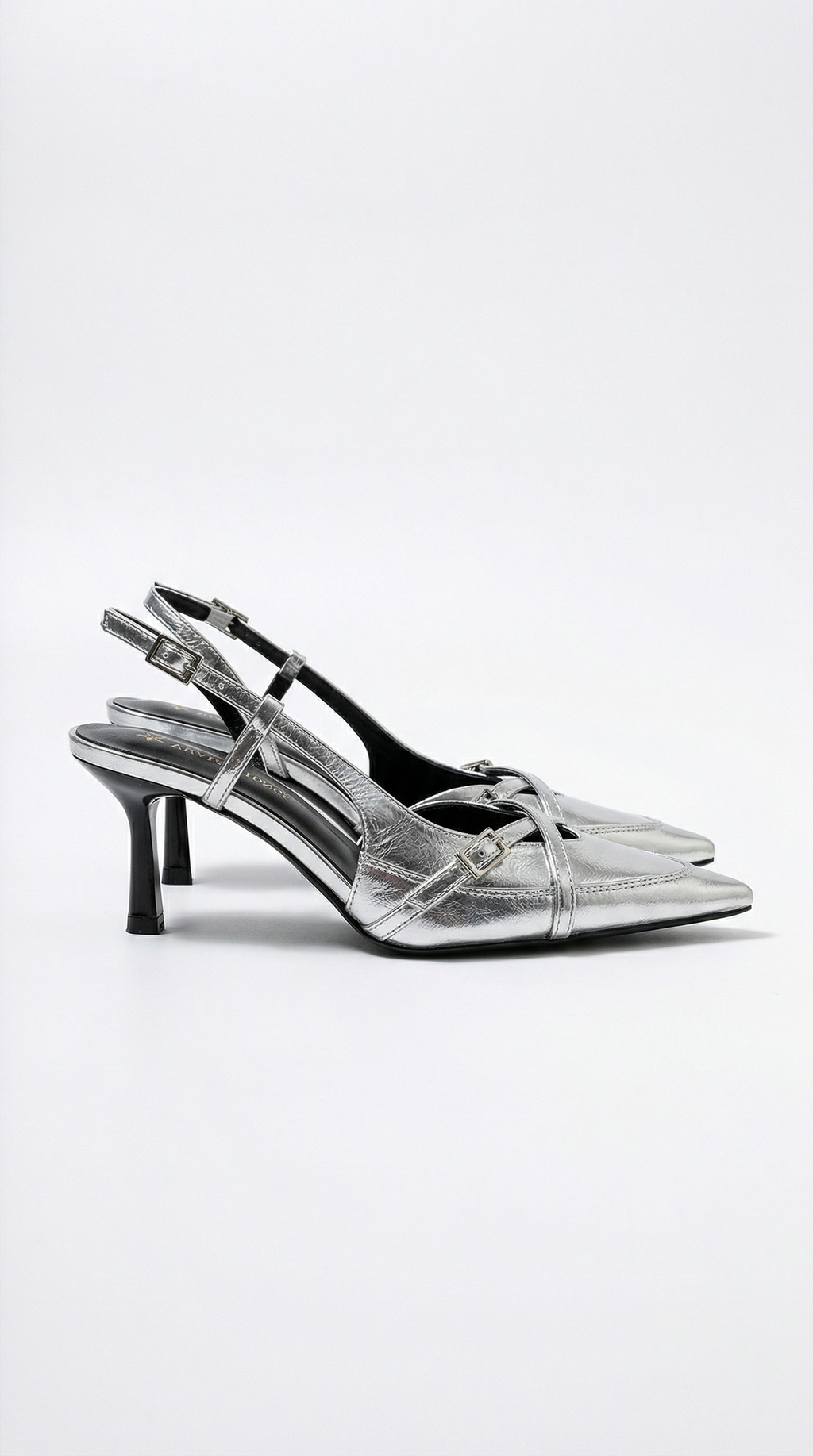 Samantha backless high-heeled shoes with buckle