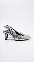 Samantha backless high-heeled shoes with buckle