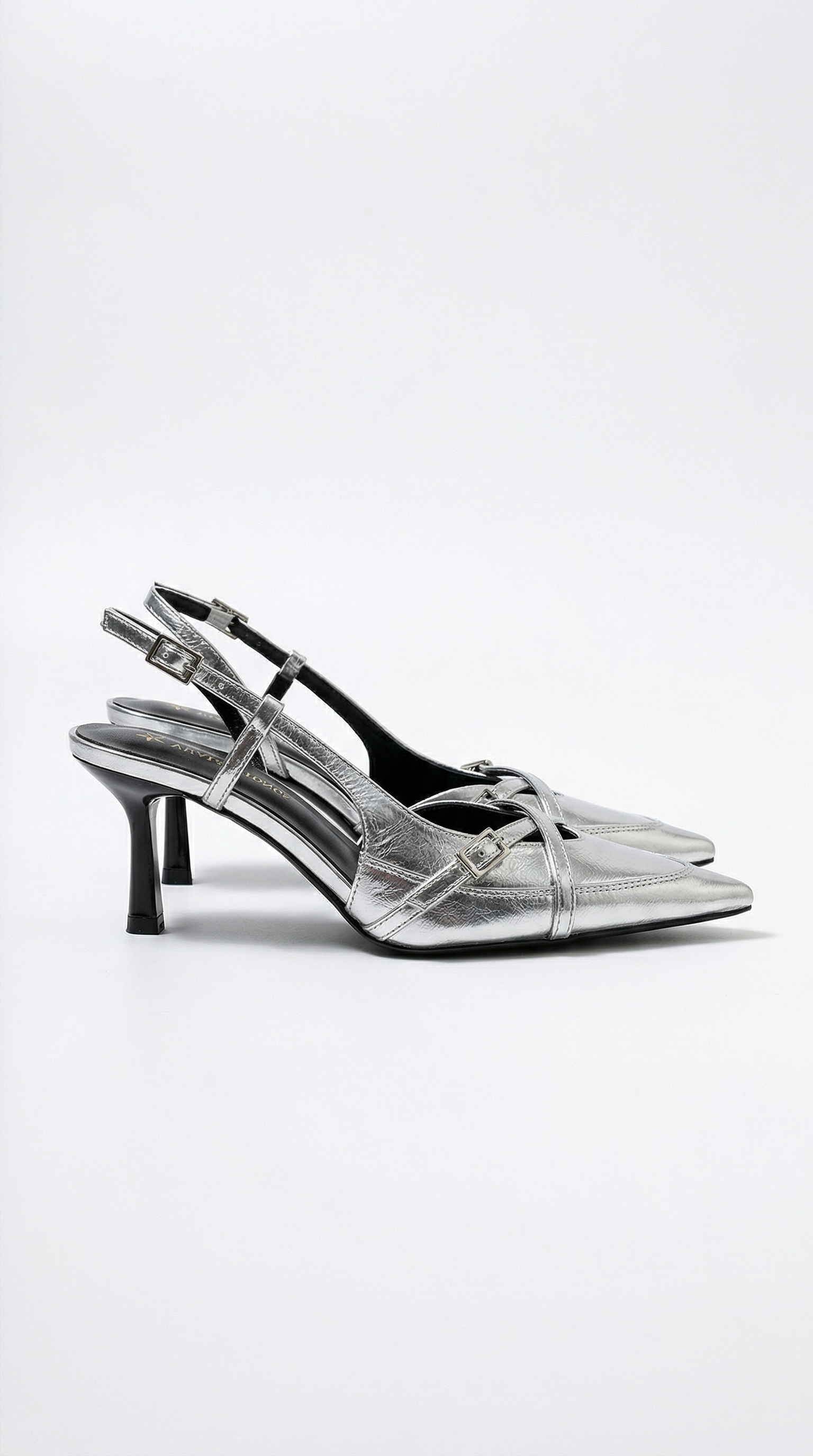 Samantha backless high-heeled shoes with buckle