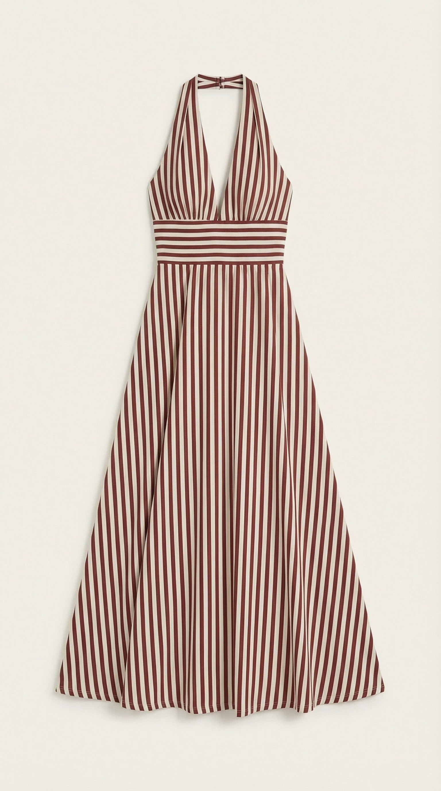Sandra | Striped V-Neck Maxi Dress