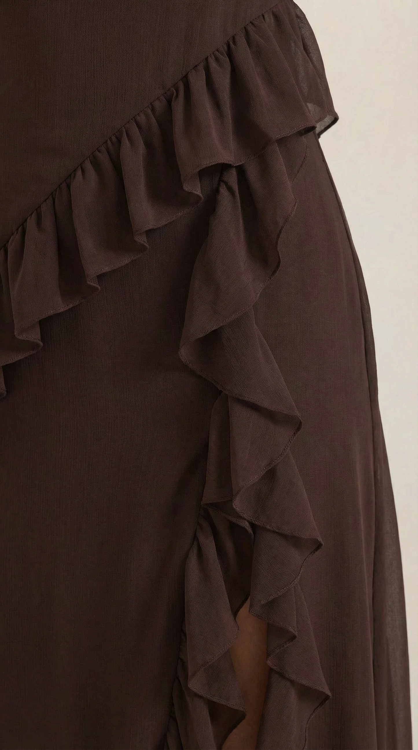 Susan | Vestido largo con volantes