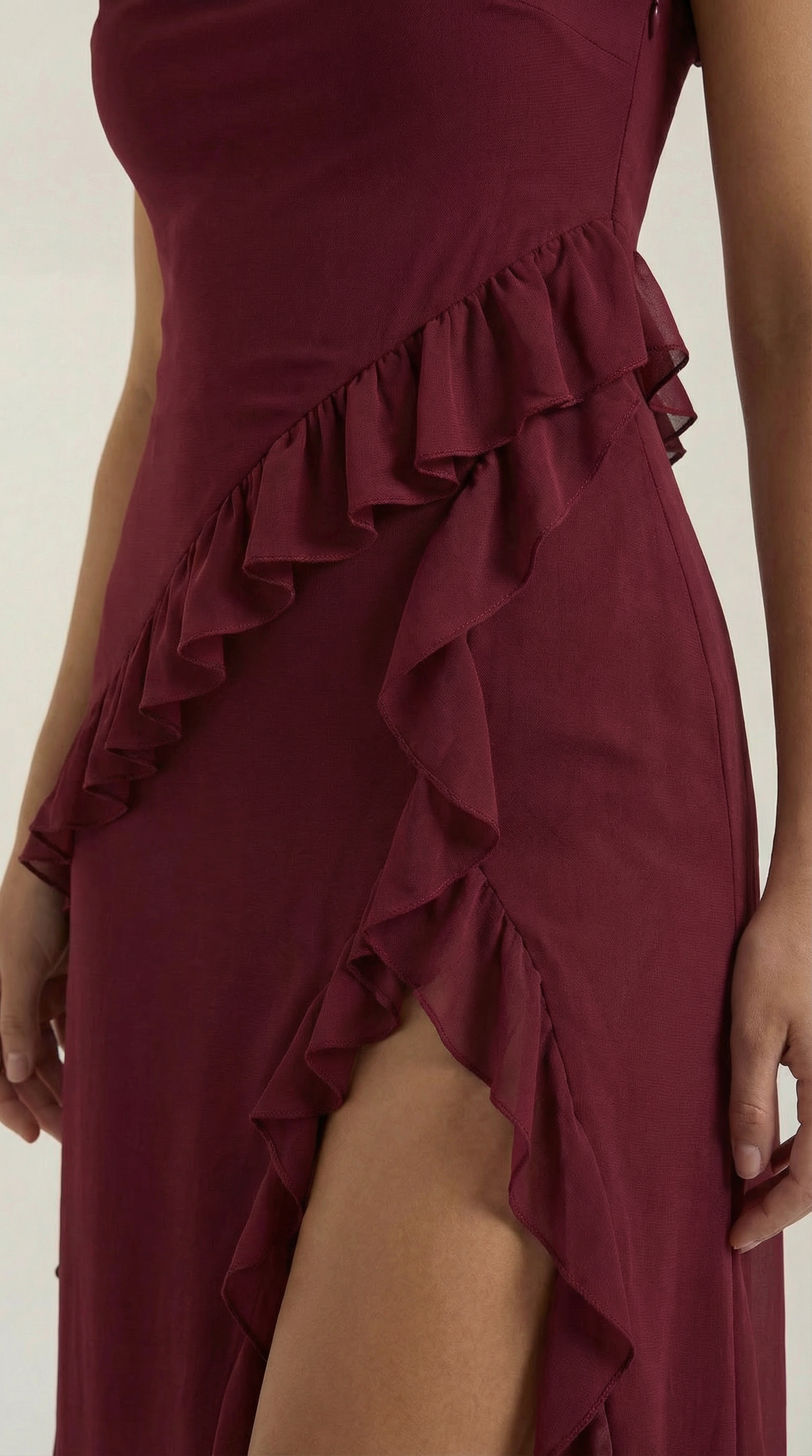 Susan | Long ruffled dress