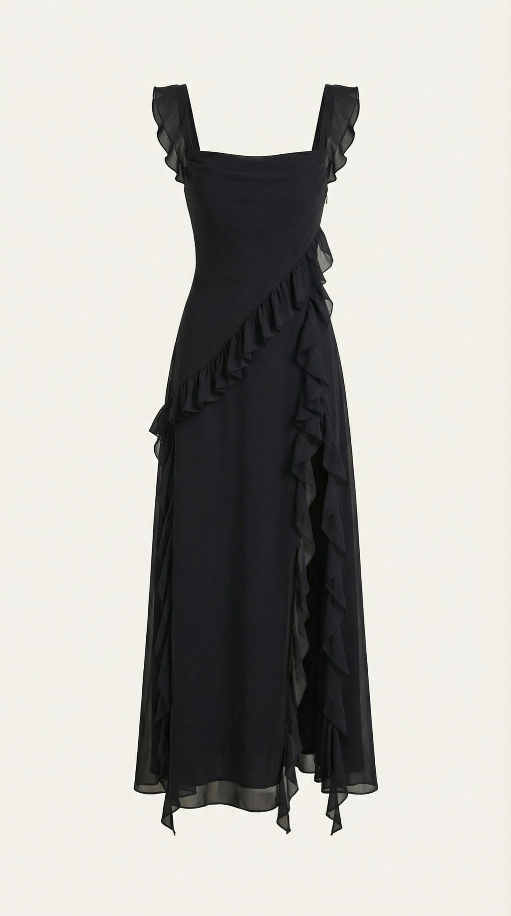 Susan | Long ruffled dress