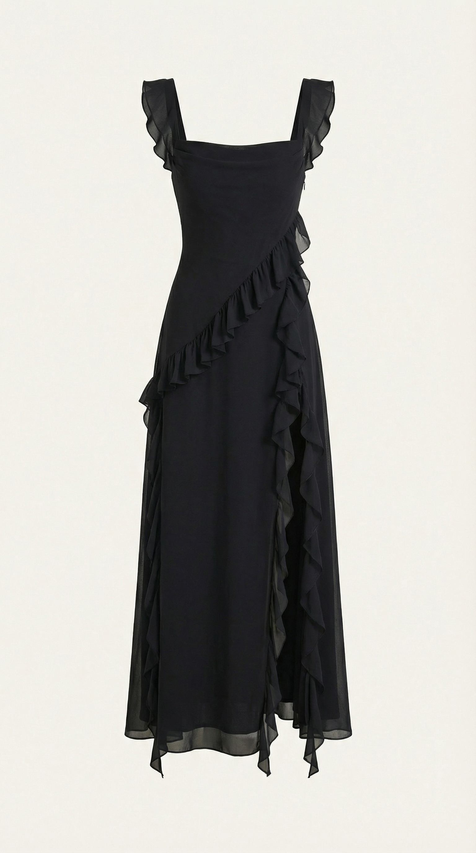 Susan | Long ruffled dress
