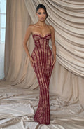 Matilda | Burgundy Long Dress