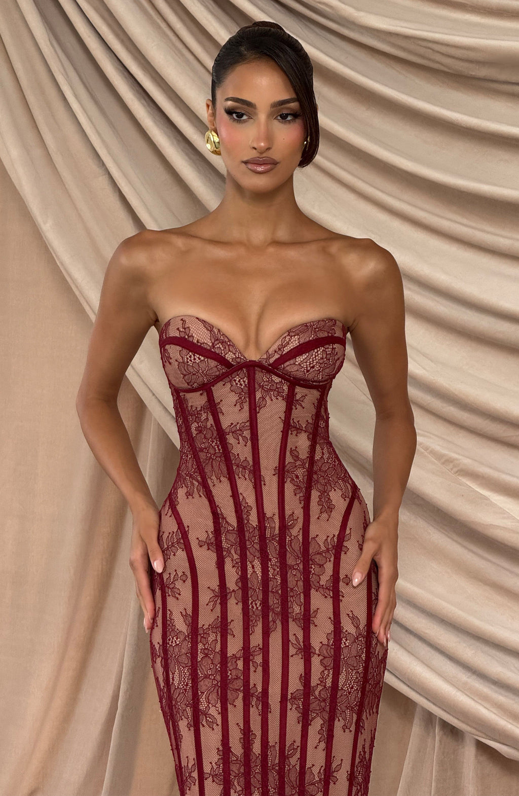Matilda | Burgundy Long Dress