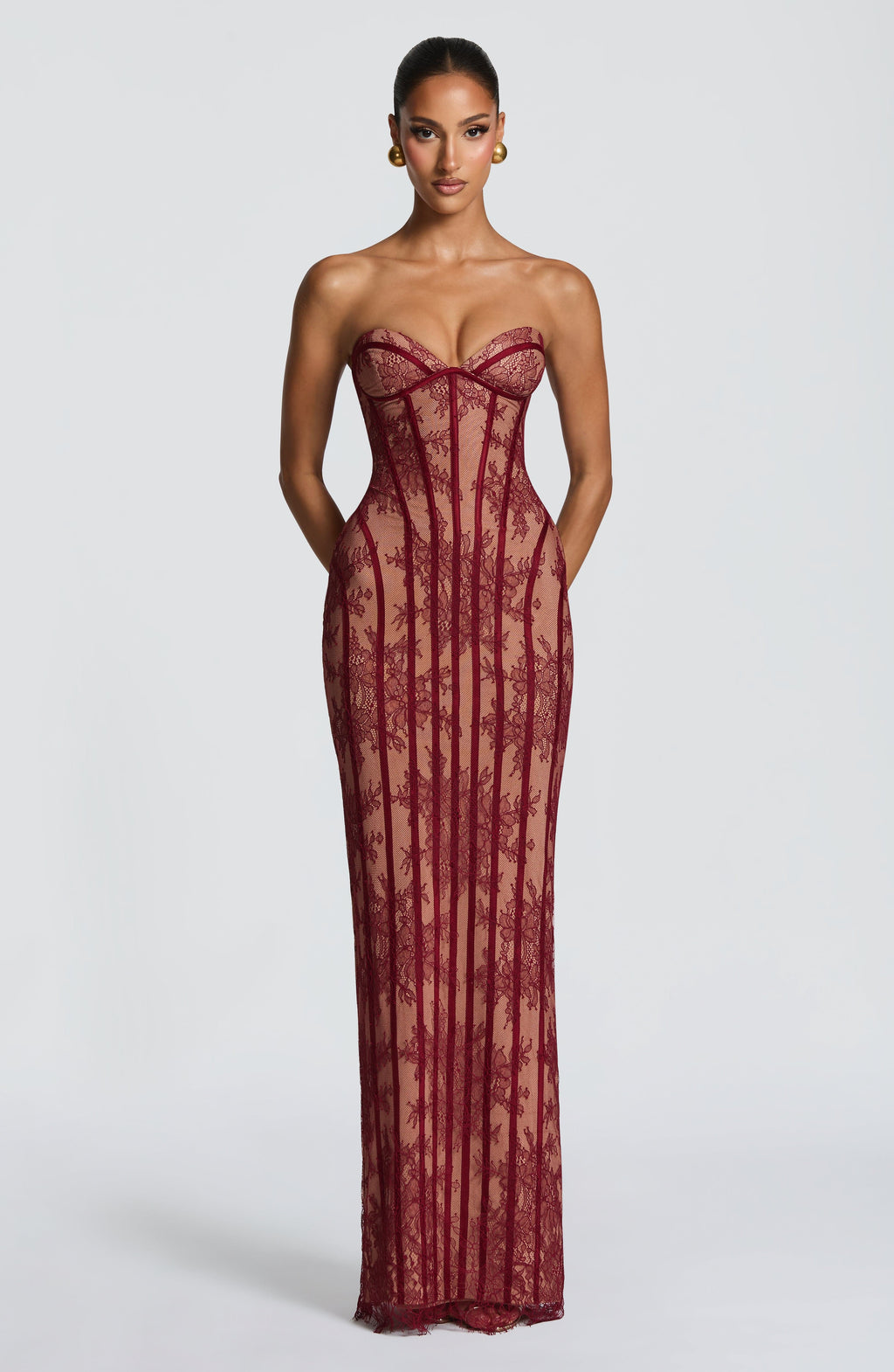 Matilda | Burgundy Long Dress
