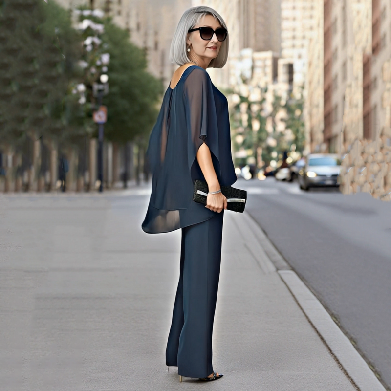 Manuela | Two-Piece Flowy Set with Wide-Leg Pants