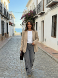 Stella | Straight-leg pants with embroidered stars