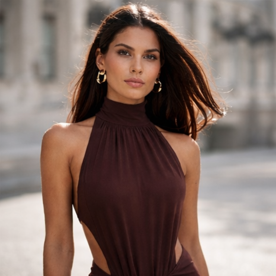 Altea Dress Infinite Back and Halter Neck